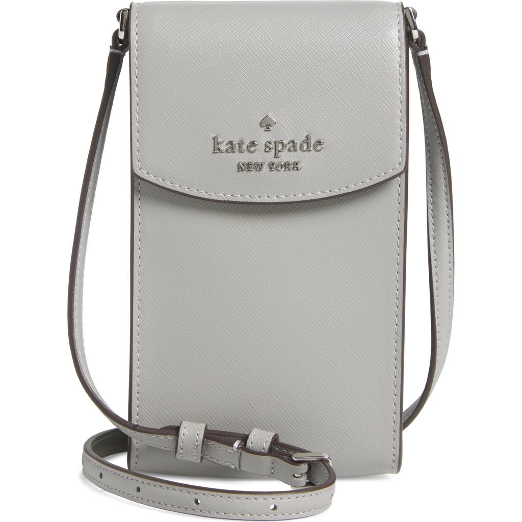 Kate Spade New York Staci North South Flap Phone Case In Nimbus Grey