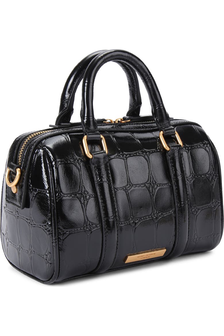 Boston Handle Kitchen Kurt Geiger London Small Kensington Boston Croc Embossed Leather Duffle ...