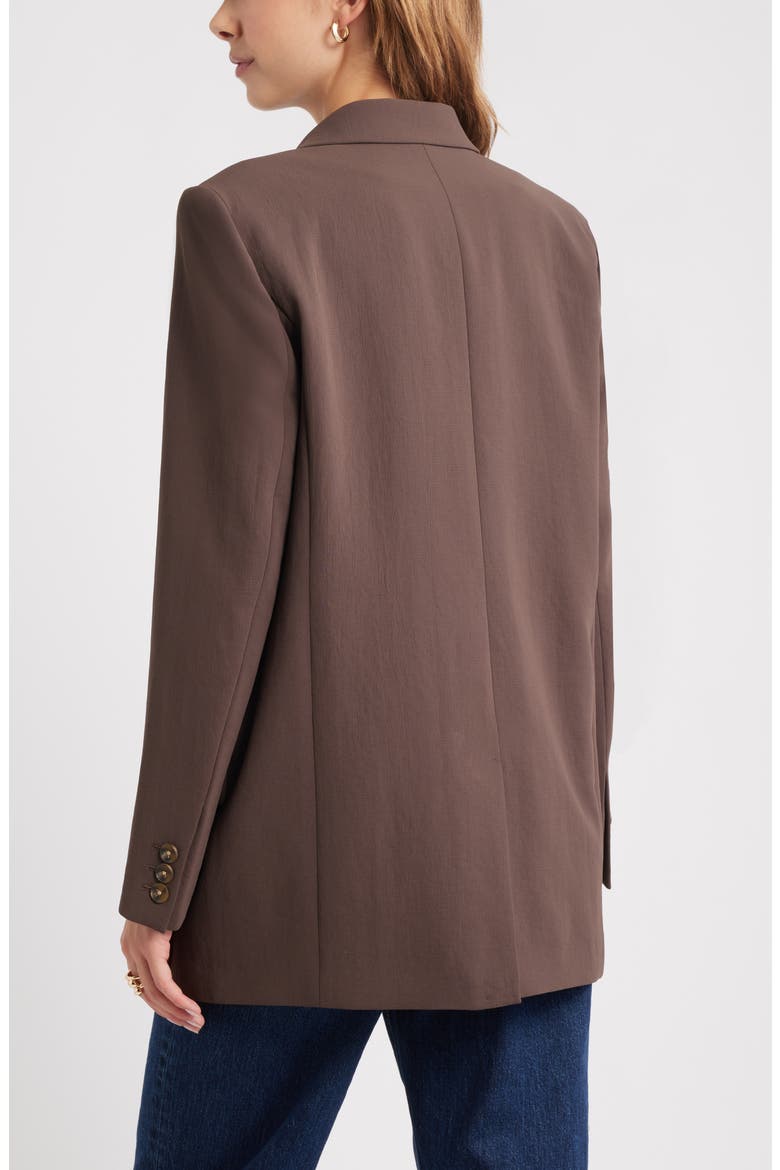The Curator Relaxed Blazer, Alternate, color, BROWN SEAL