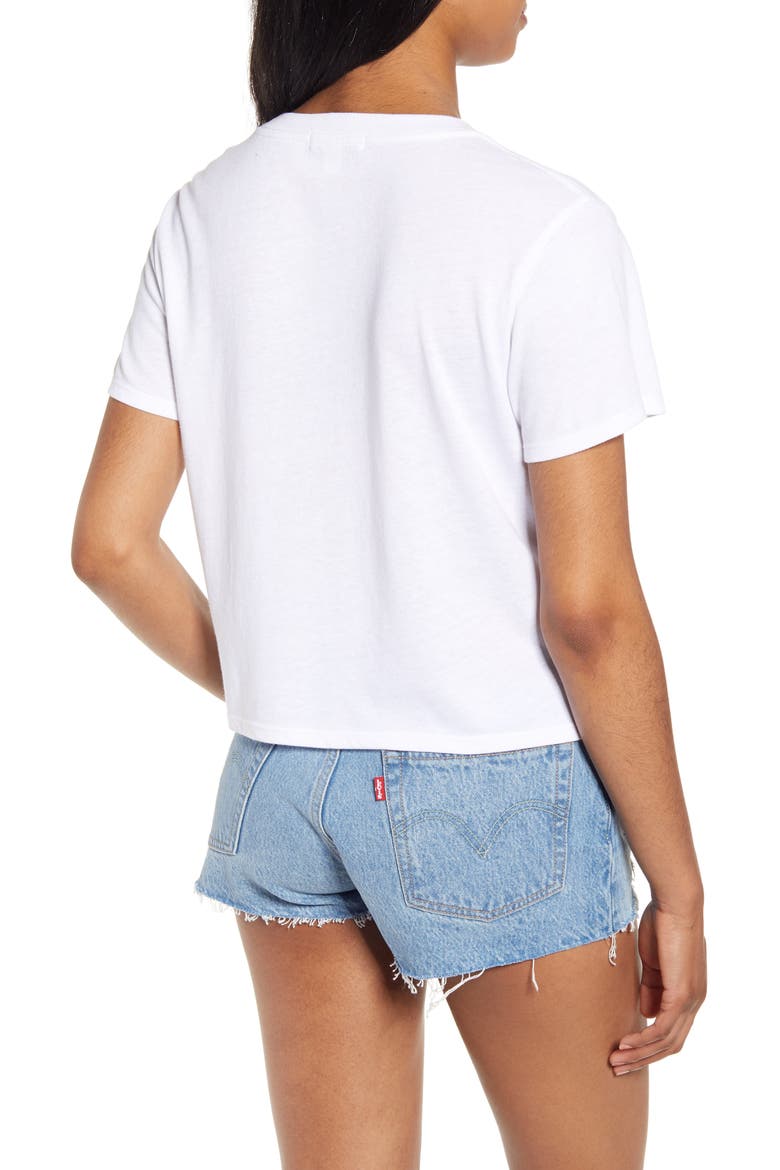 Dylan Flamingos Graphic Tee, Alternate, color, WHITE