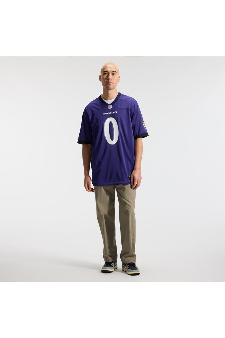 Men's Nike Roquan Smith Purple Baltimore Ravens Team Game Jersey, Alternate, color, Purple