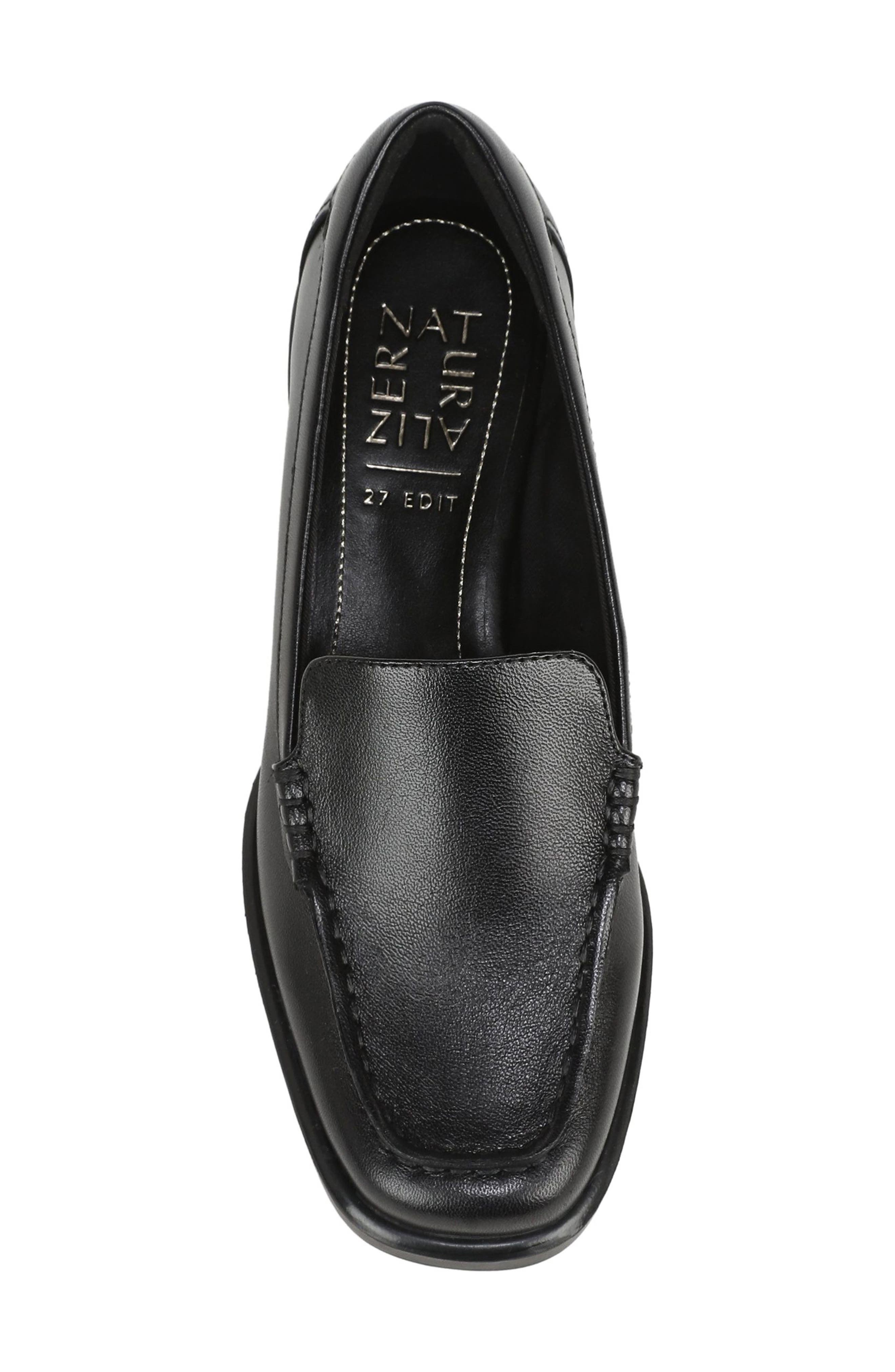 Henley Leather Loafer, Alternate, color, BLACK LEATHER