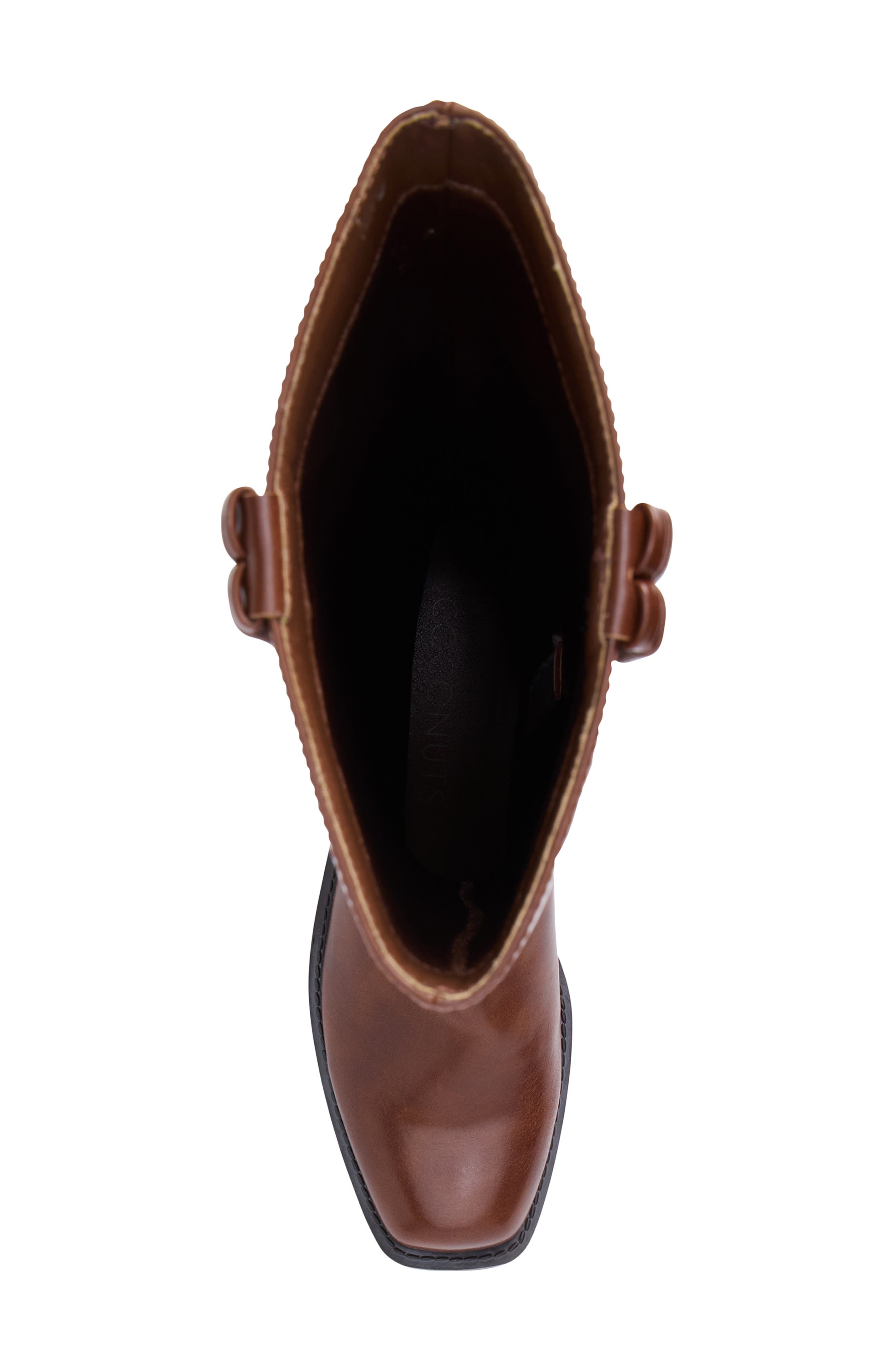 Cheyenne Faux Leather Boot, Alternate, color, BROWN