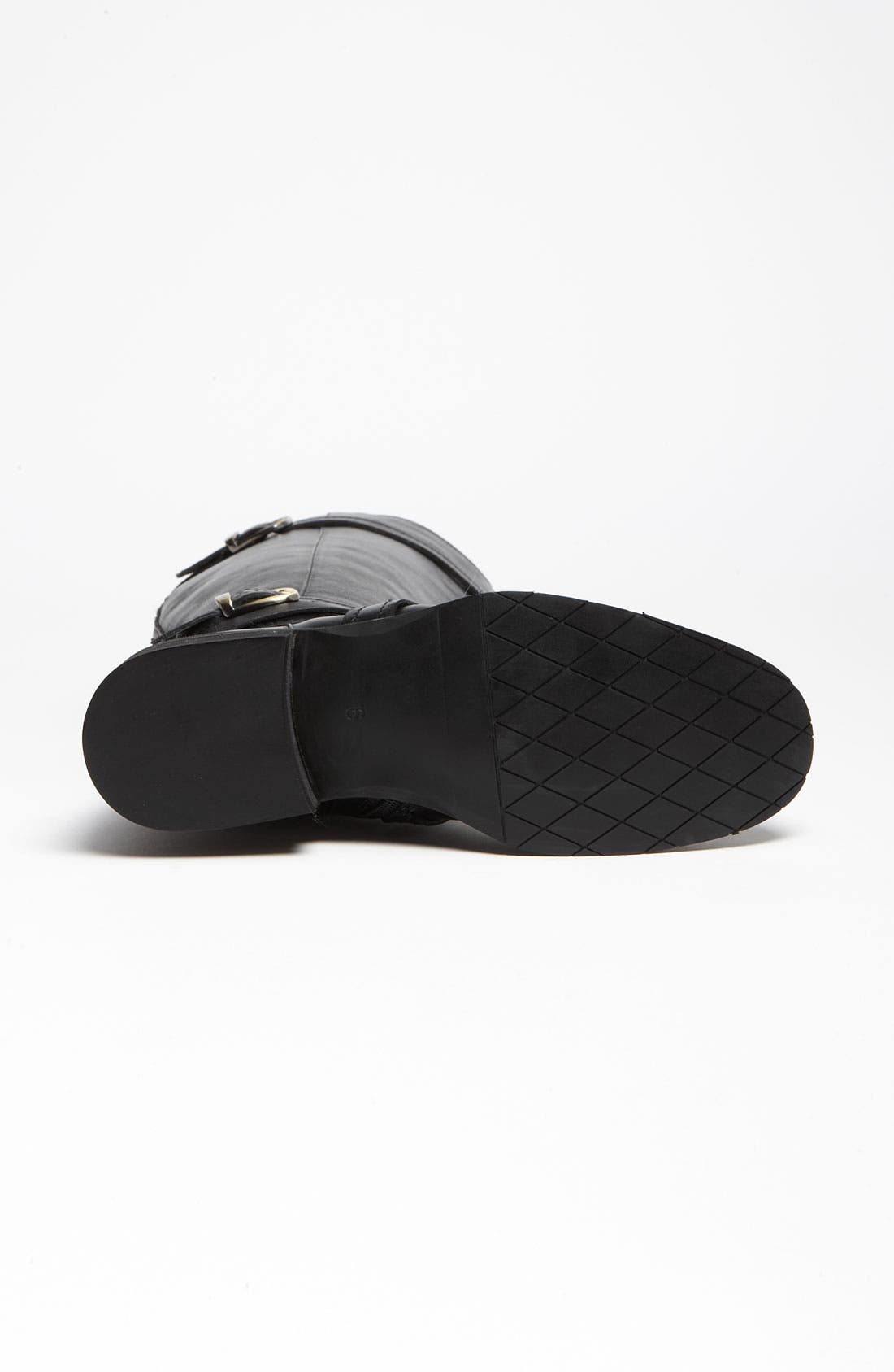 'Kacy' Boot, Alternate, color, BLACK LEATHER