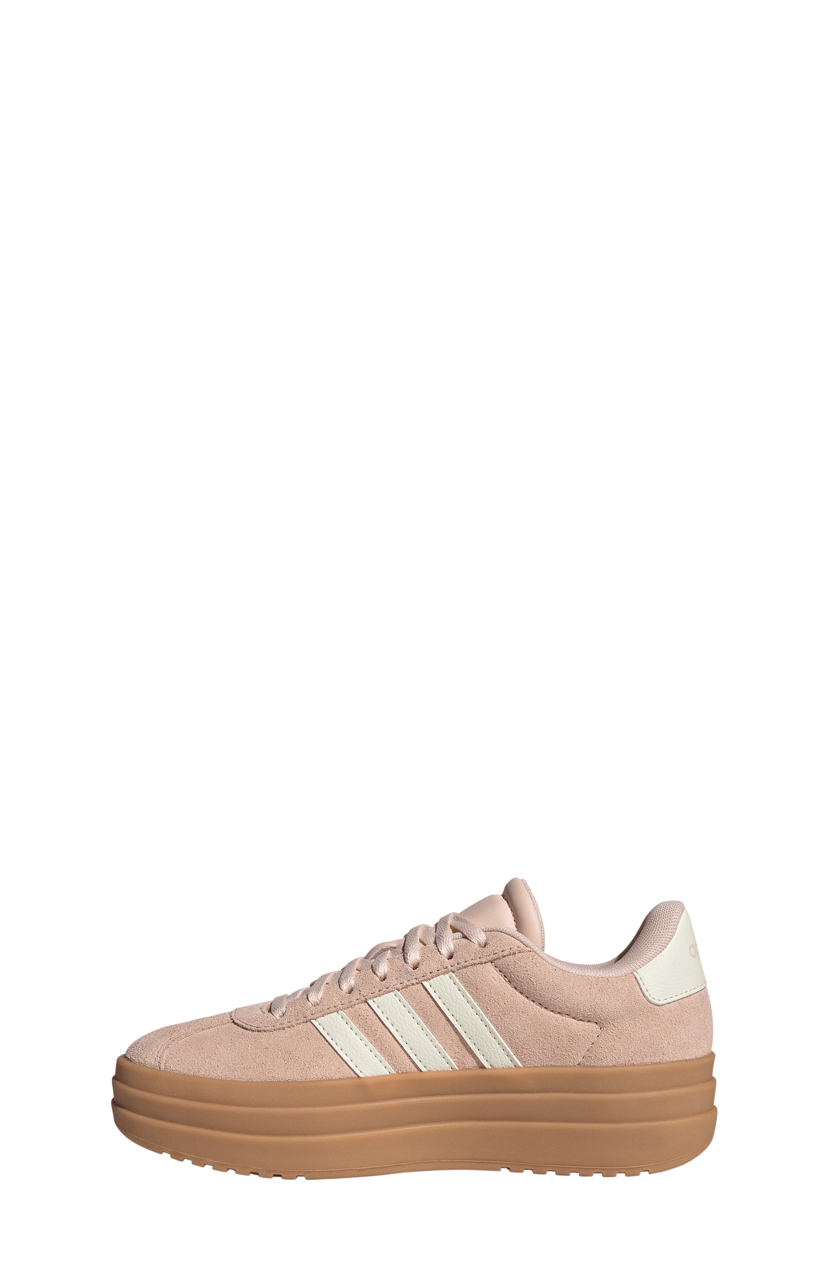 Kids' VL Court Bold Lifestyle Sneaker, Alternate, color, BLUSH PINK/ OFF WHITE/ GUM 3