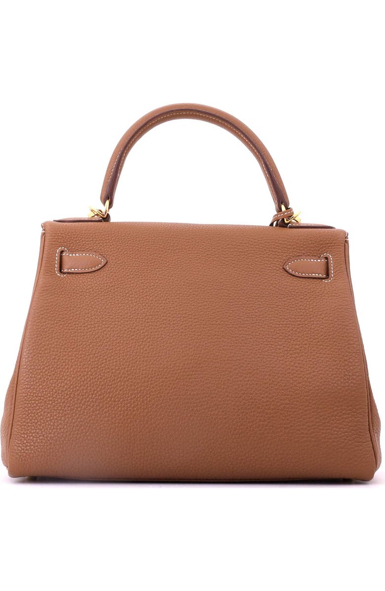 Pre-Owned Hermes Kelly Handbag Brown Togo with Gold Hardware 28, Alternate, color, Gold