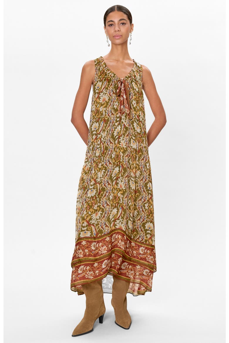 Isha Printed Dress, Main, color, Pesto Combo