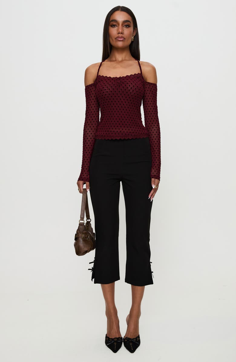 Princess Polly On My Side Off the Shoulder Tie Neck Top, Alternate, color,