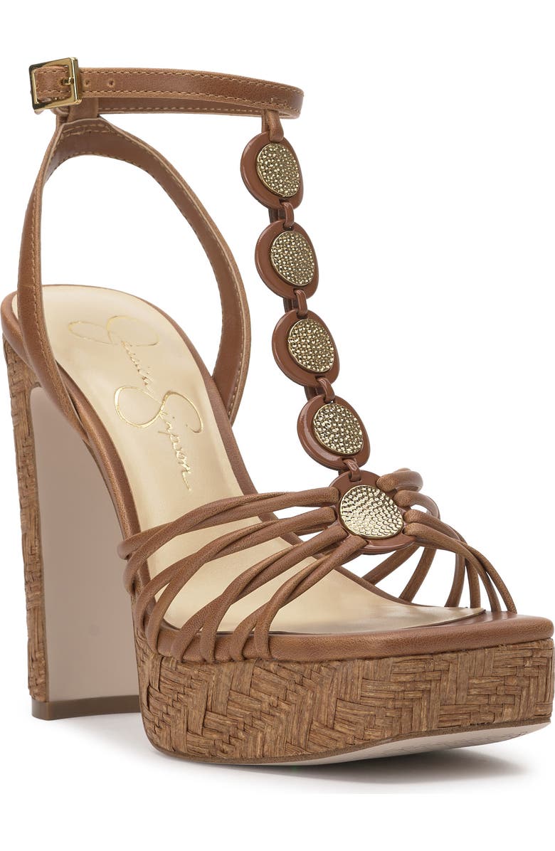 Jessica Simpson Colero Ankle Strap Platform Sandal, Main, color, Western Tan