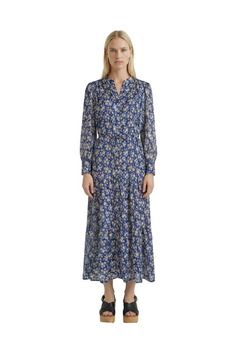 Ruvia Floral Printed Dress, Main, color, Ink