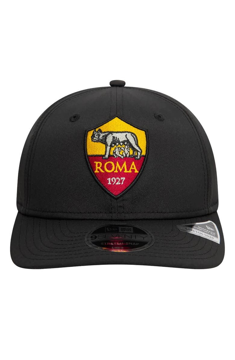 New Era Men's New Era Black AS Roma Core Flex Hat, Alternate, color, 
