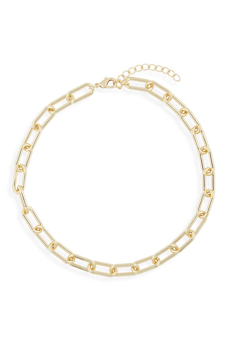 Chain Link Necklace, Main, color, GOLD