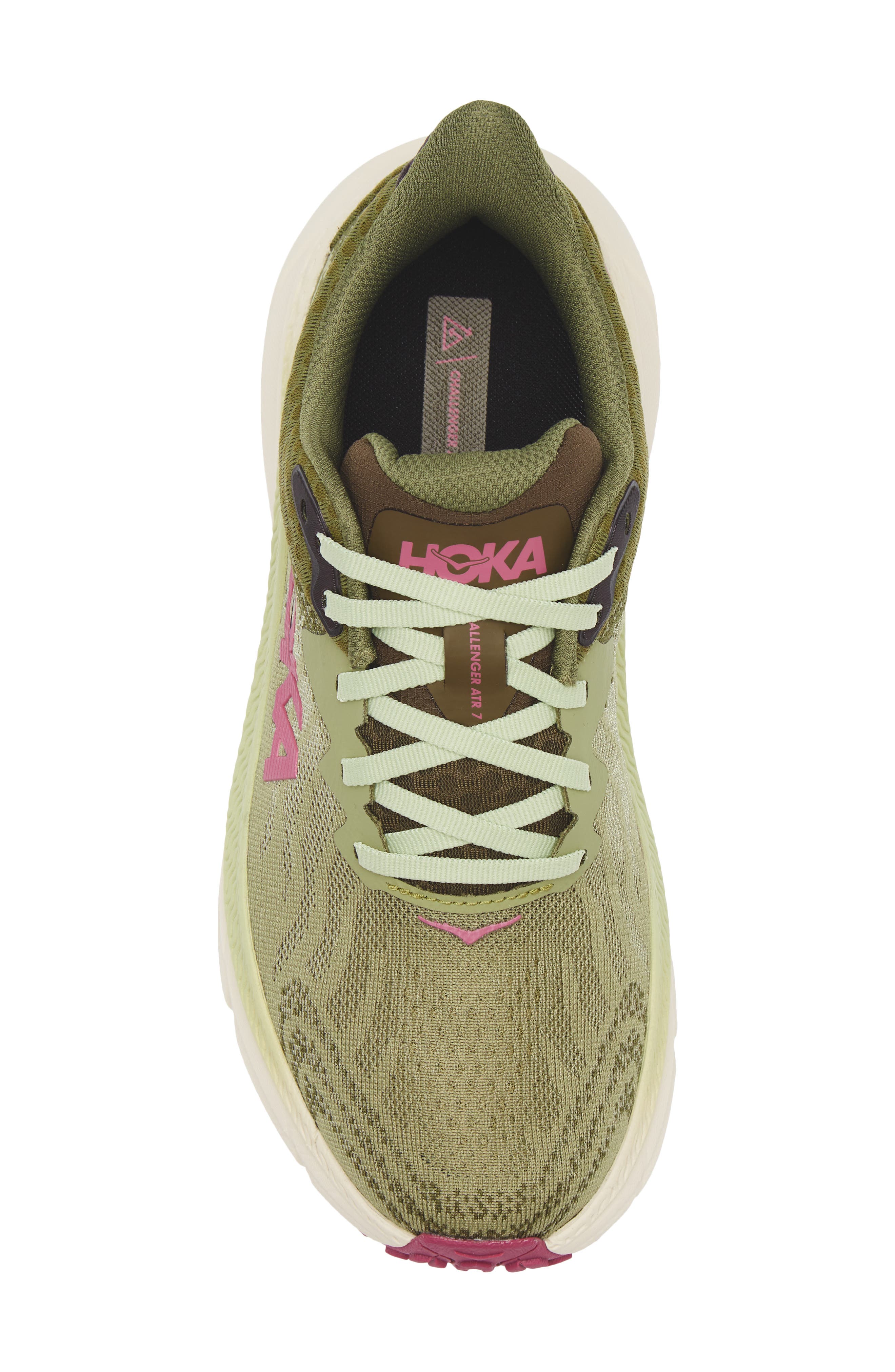 HOKA Challenger 7 Running Shoe, Alternate, color, Forest Floor / Beet Root