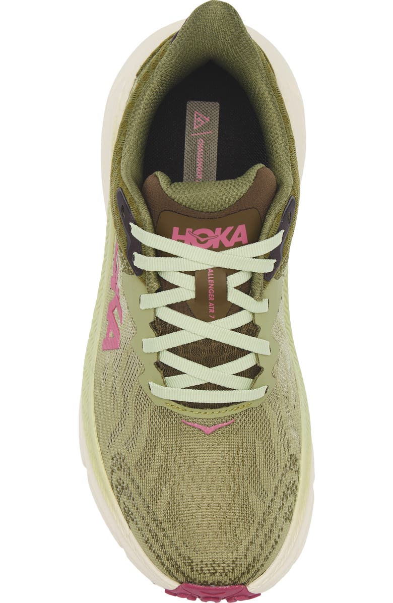 HOKA Challenger 7 Running Shoe, Alternate, color, Forest Floor / Beet Root