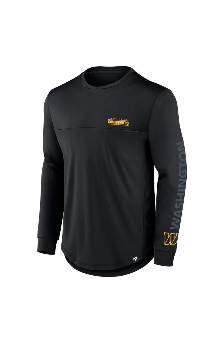 FANATICS Men's Fanatics Black Washington Commanders Blackout Long Sleeve T-Shirt, Alternate, color,
