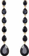 Ettika Teardrop Crystal Linear Earrings