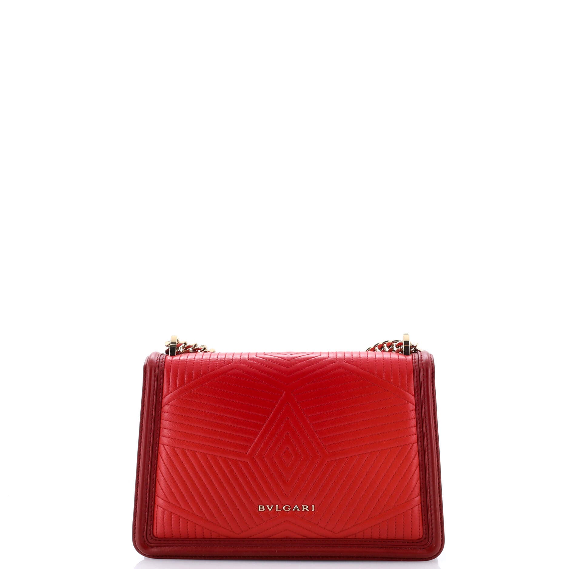 Serpenti Forever Shoulder Bag Quilted Leather Small, Alternate, color, Red