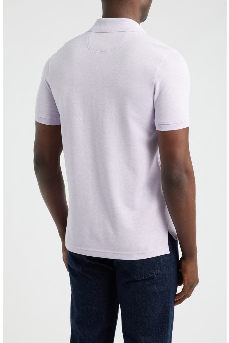 Stretch Supima® Cotton Piqué Polo, Alternate, color, PURPLE HEATHER