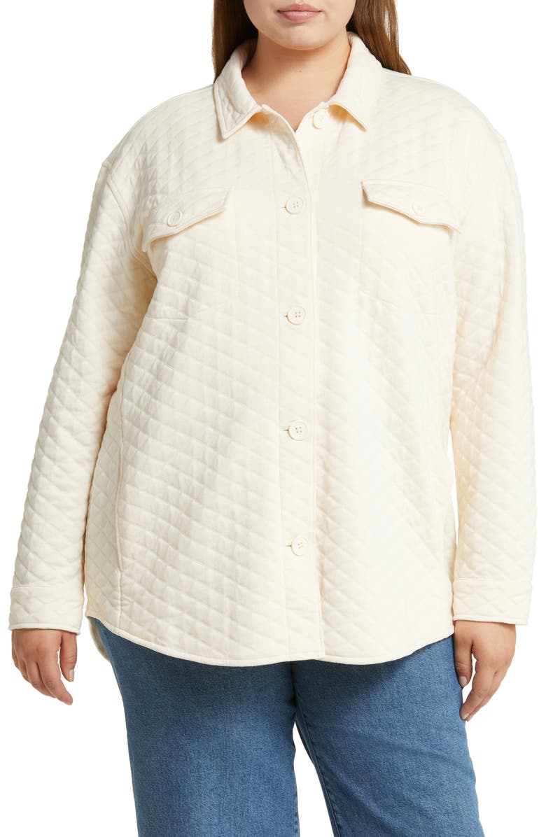 Caslon<sup>®</sup> Quilted Shacket, Alternate, color, 