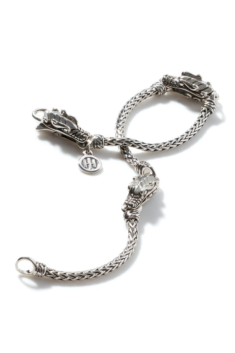 Legends Naga Triple Station Bracelet, Alternate, color, SILVER