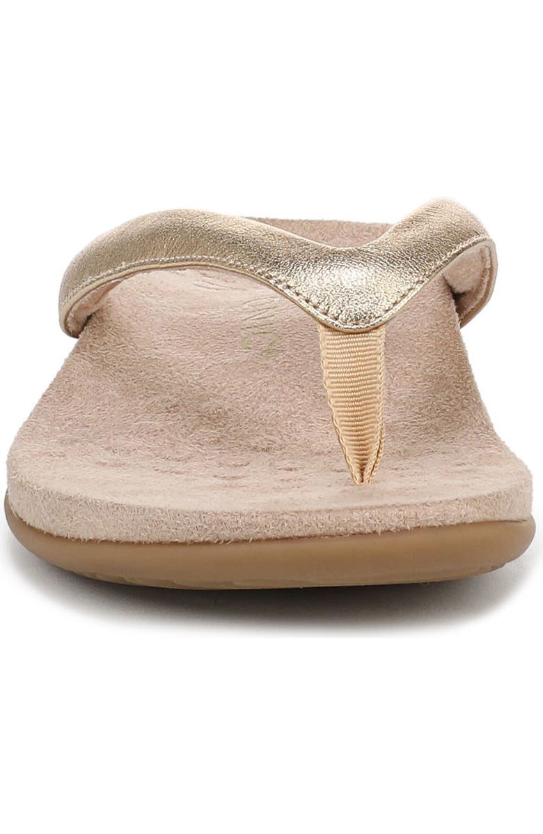 Vionic Dillon Flip Flop, Alternate, color, Gold