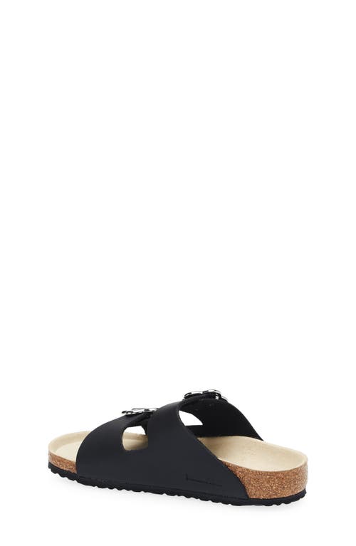 Birkenstock Arizona Flowers Double-buckle Slide Sandals In Black