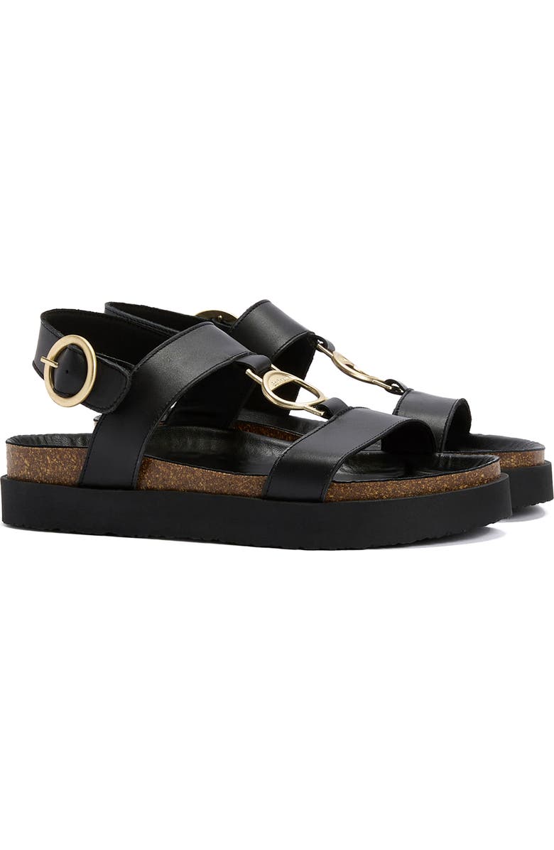 Barbour Gwen Slingback Sandal, Main, color, Black