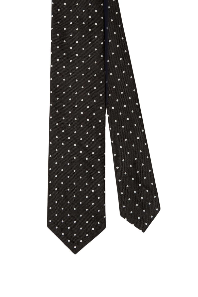 Newman 7 Fold Sport Jacquard Necktie, Main, color, Black