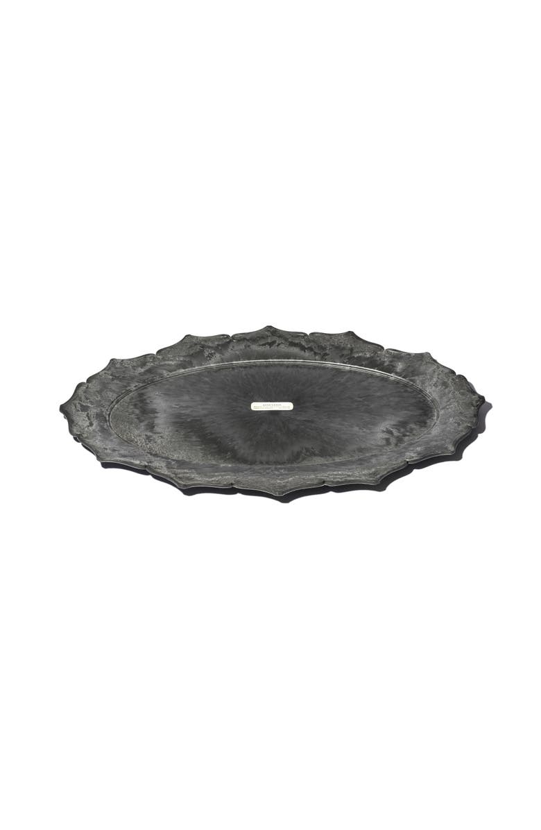 PUEBCO Decoration Tray, Main, color, Grey Oval