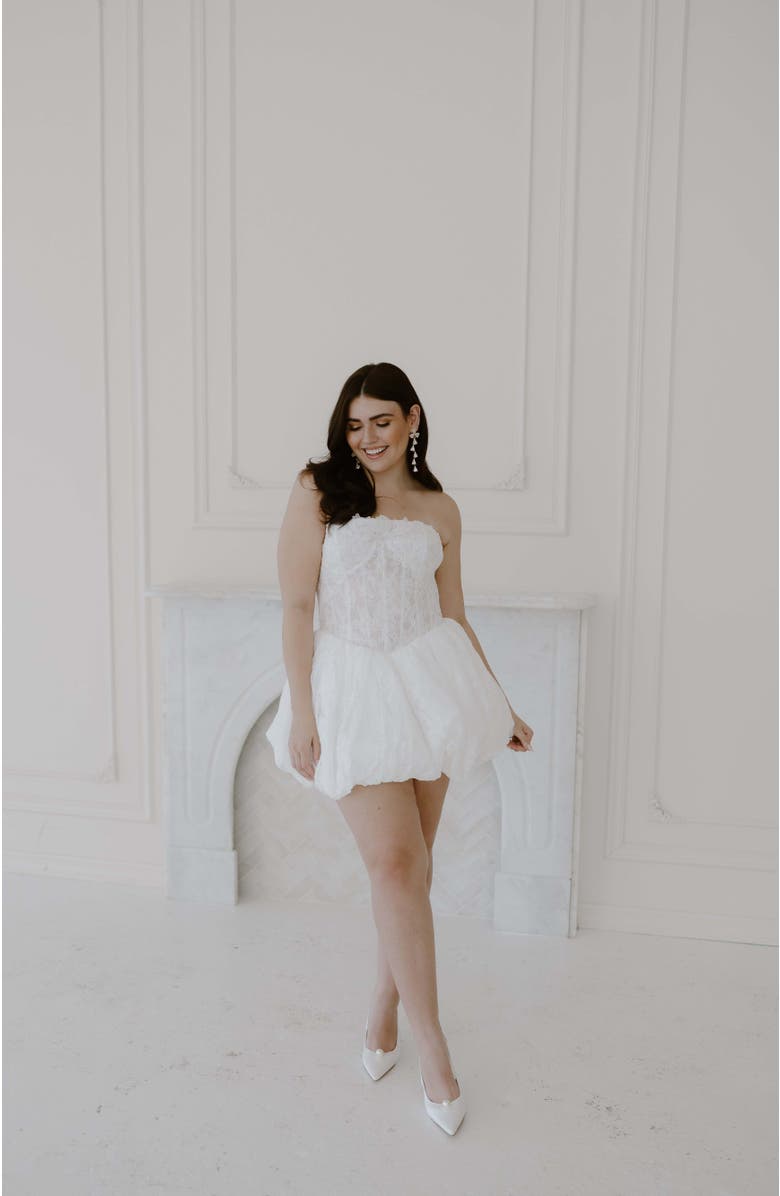 Untamed Petals Juliette Mini Dress, Alternate, color, Ivory