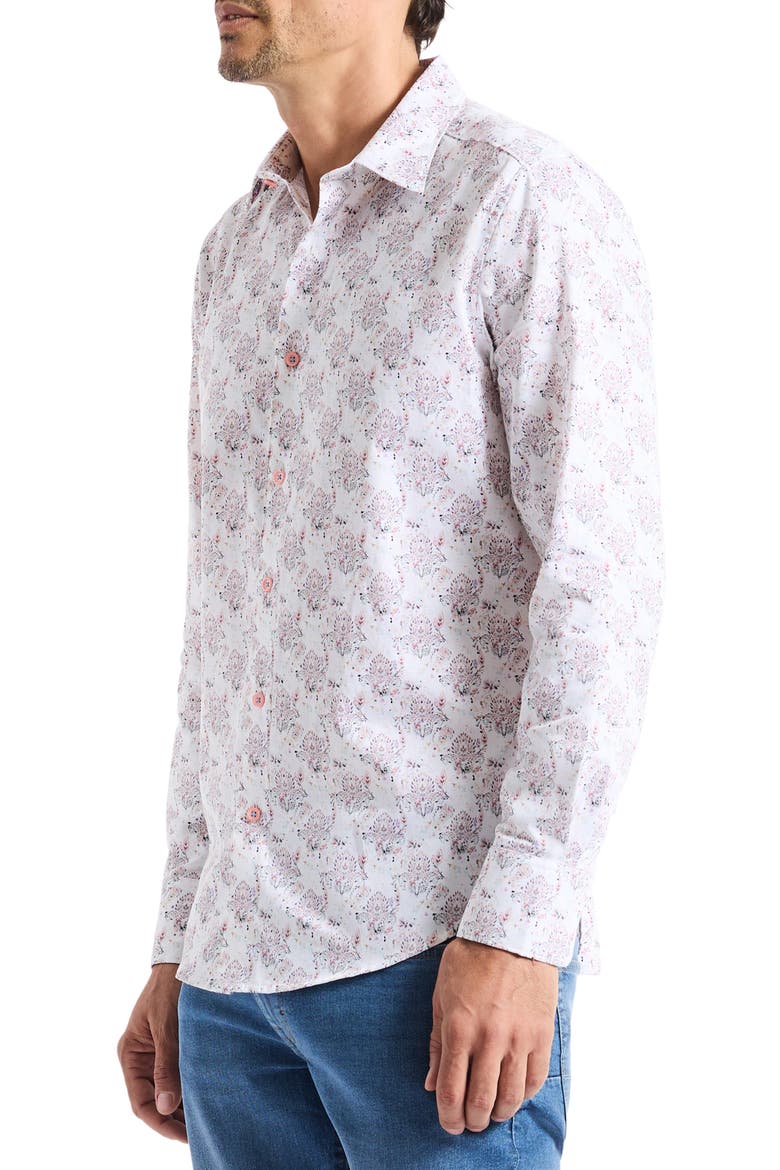 Lurken Cotton Button-Up Shirt, Alternate, color, MULTI