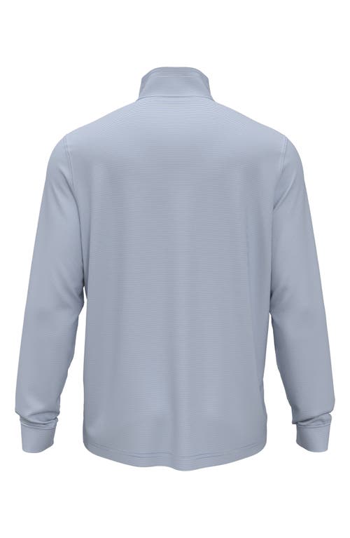 Jack Nicklaus Stripe Mock Neck Half Zip Pullover In Blue