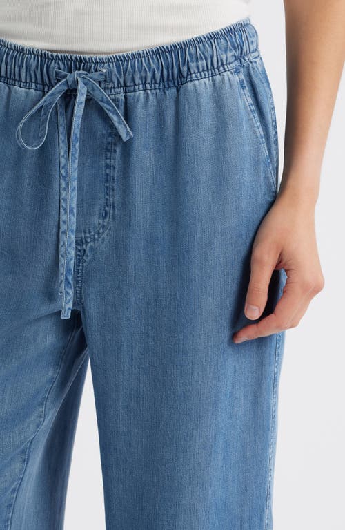 Cloth & Stone Ladder Trim Drawstring Pants In Blue
