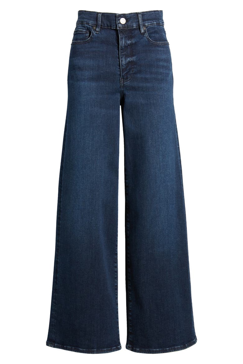 Le Slim Palazzo High Waist Wide Leg Jeans, Alternate, color, DANTE