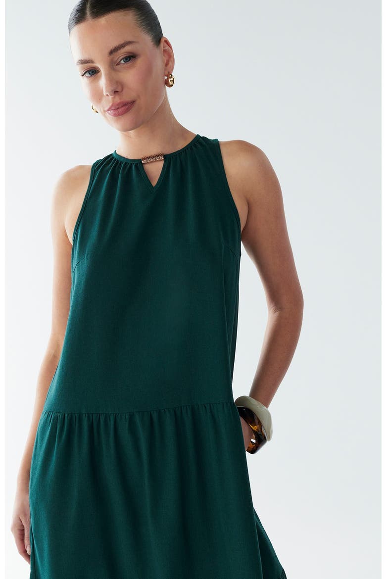 Rain Maxi Dress, Alternate, color, Emerald