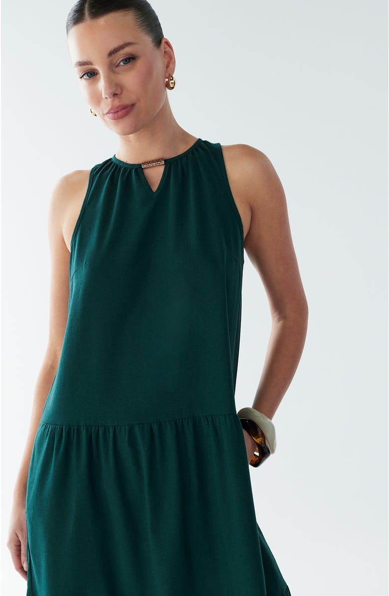 BWLDR Rain Maxi Dress, Alternate, color, Emerald