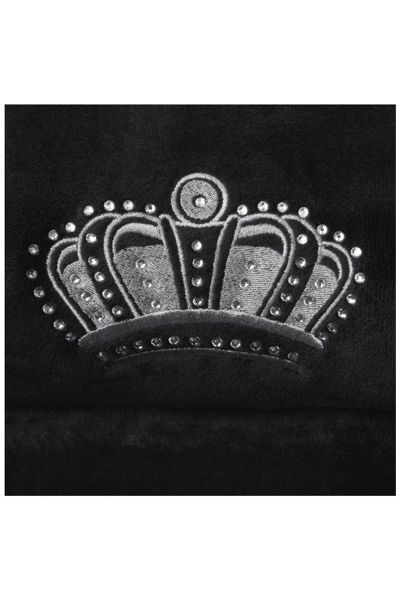 Crown Bling Pet Bed, Alternate, color, BLACK