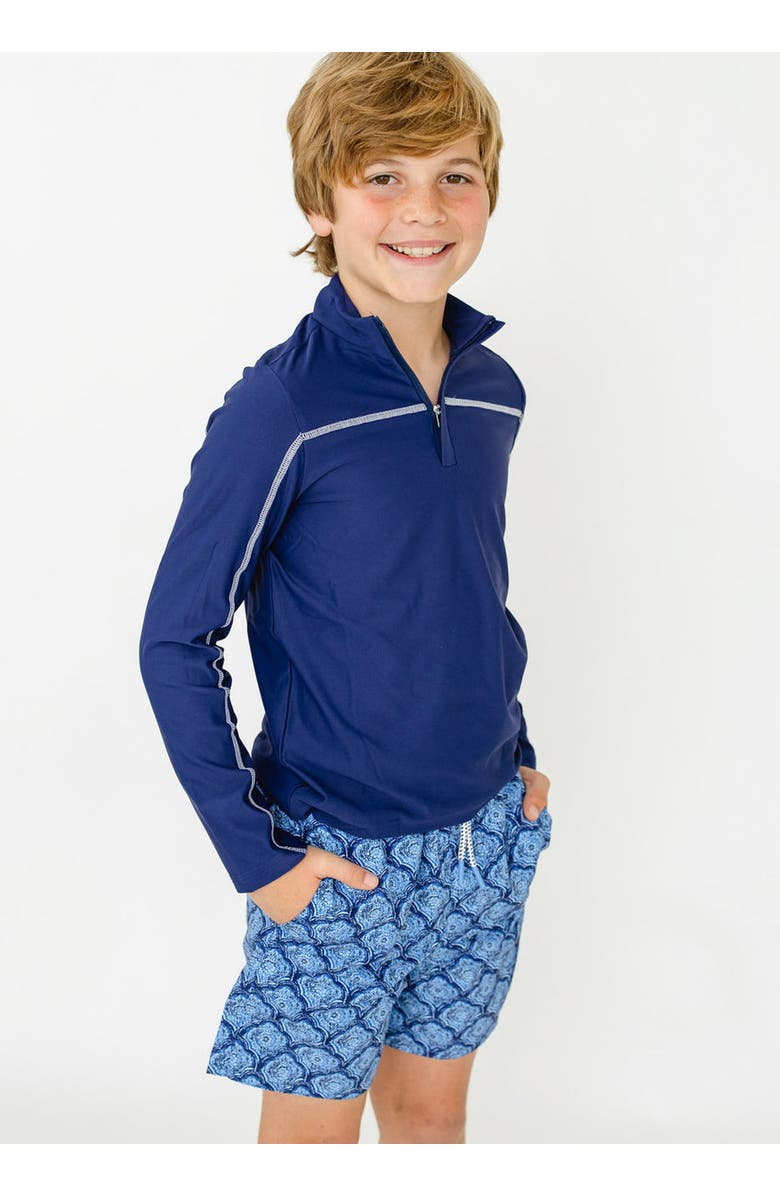 Cabana Life Boys Swim Trunks, Main, color, Amelia Island Blue