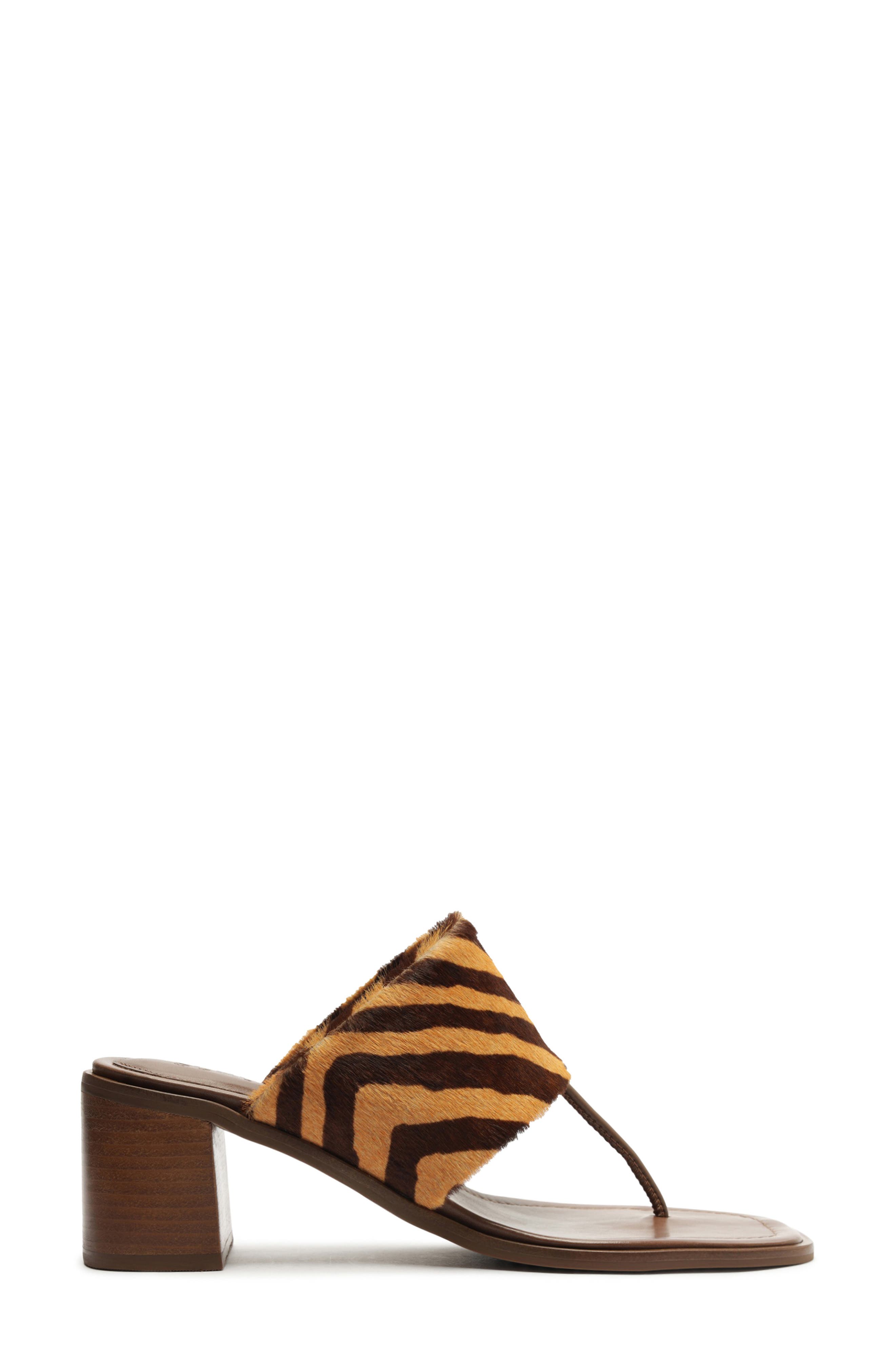 Schutz Martha Flip Flop, Alternate, color, Natural/ Pecan Brown