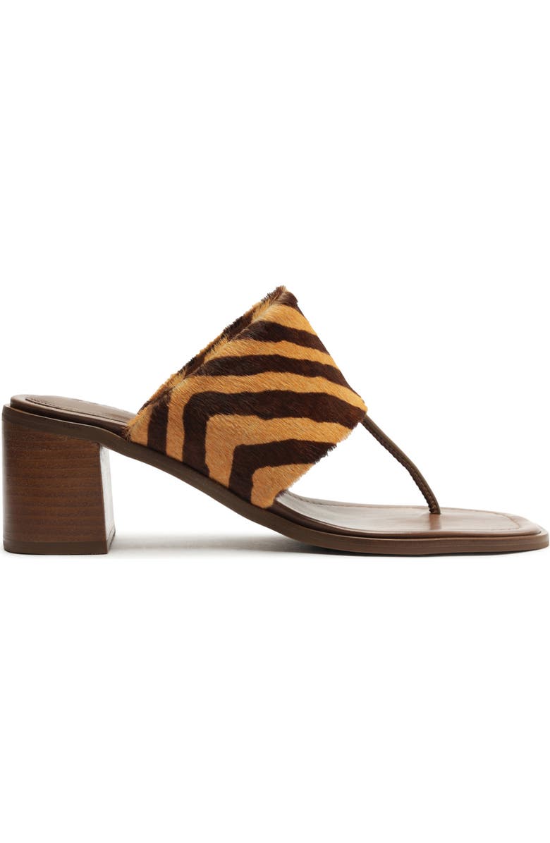 Schutz Martha Flip Flop, Alternate, color, Natural/ Pecan Brown