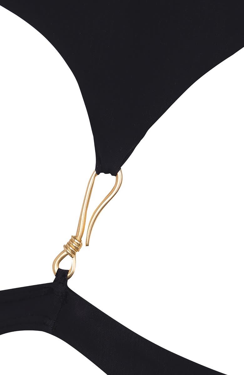 ViX Paula Hermanny Sienna Deise Solid Cutout One-Shoulder One-Piece Swimsuit, Alternate, color, 