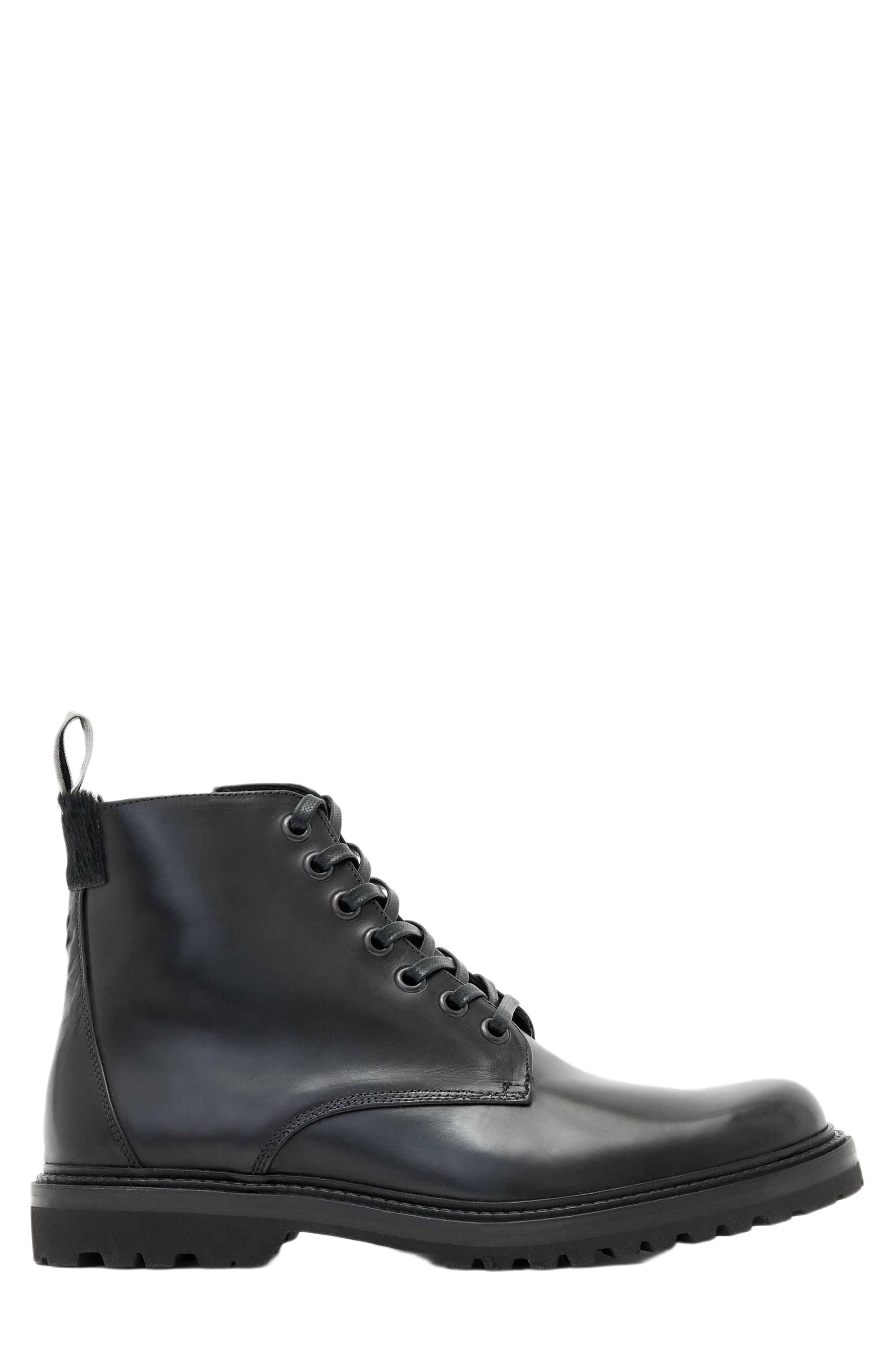 John Varvatos Lex Combat Boot, Alternate, color, Black