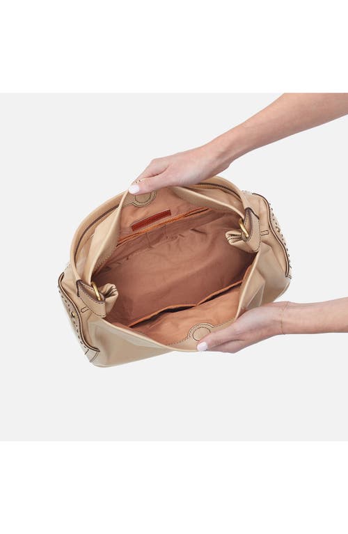Hobo Seneca Leather Shoulder Bag In Sand