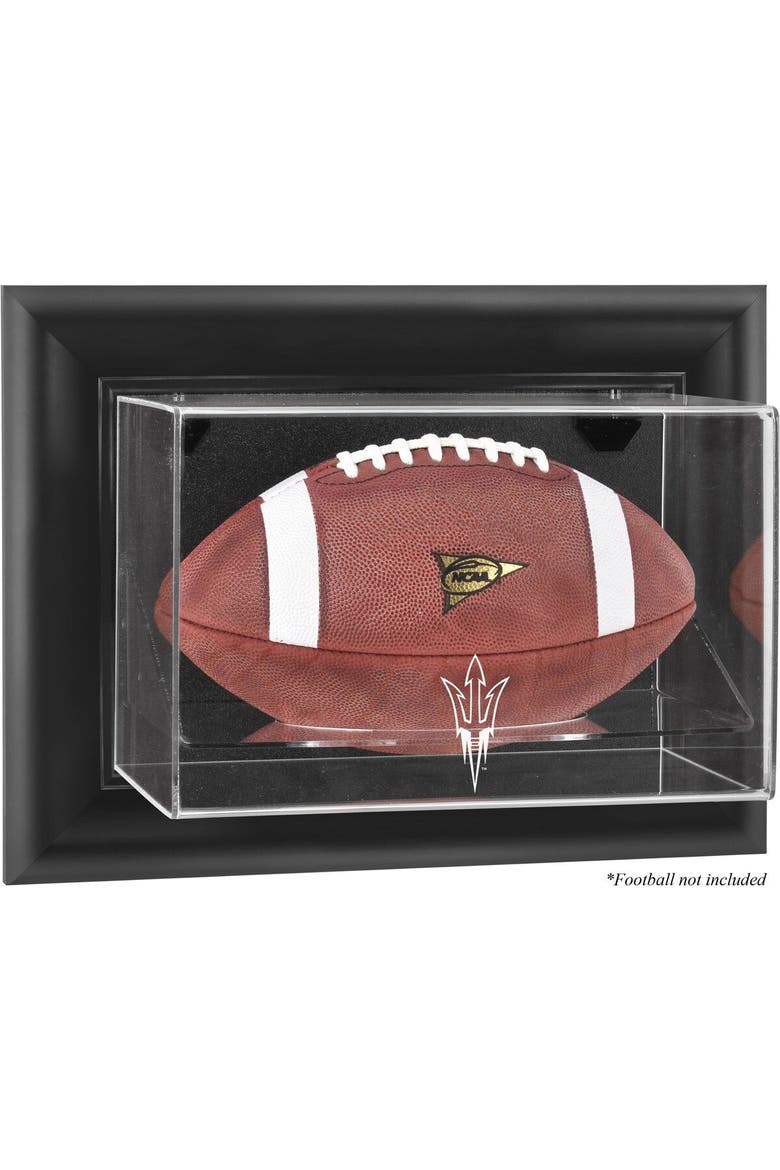 Arizona State Sun Devils Black Framed Wall-Mountable Football Display Case, Main, color, Black