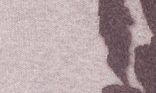 1.state Flower Mock Neck Sweater In Purple