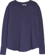 Zella Relaxed Washed Long Sleeve Slub Tee