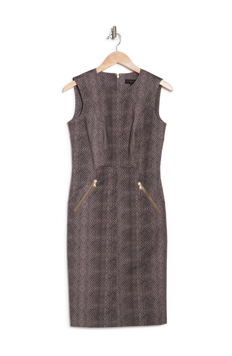 Donna Karan New York DONNA KARAN Snake Print Zip Pocket Sheath Dress, Alternate, color, 