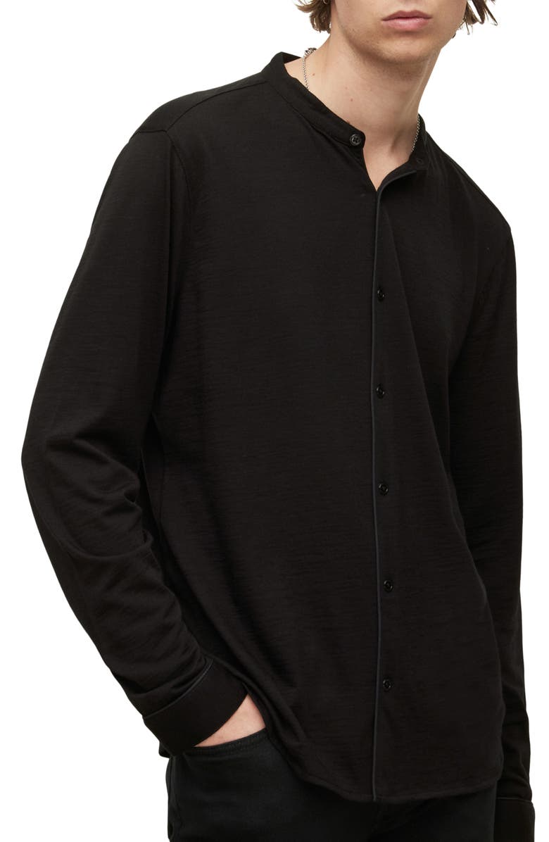 John Varvatos Fulton Regular Fit Wool Button-Up Shirt, Alternate, color,