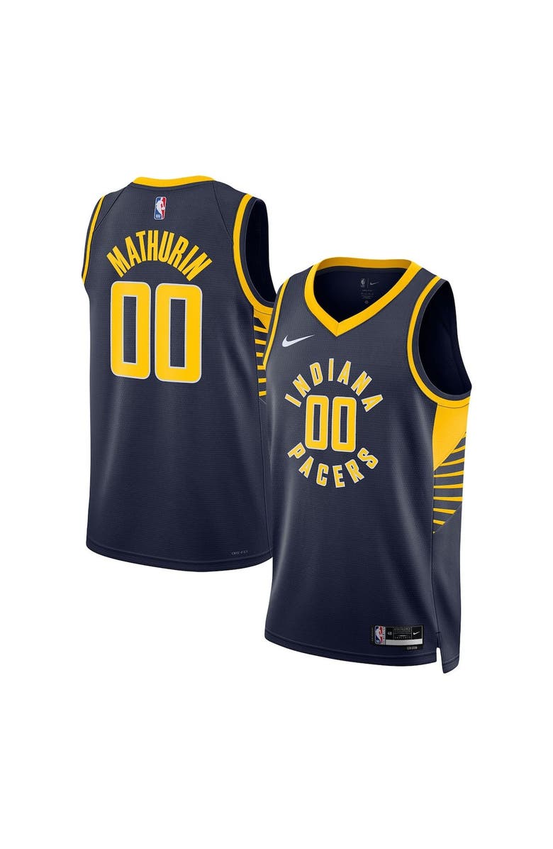 Nike Unisex Nike Bennedict Mathurin Navy Indiana Pacers Swingman Jersey - Icon Edition, Main, color, Navy