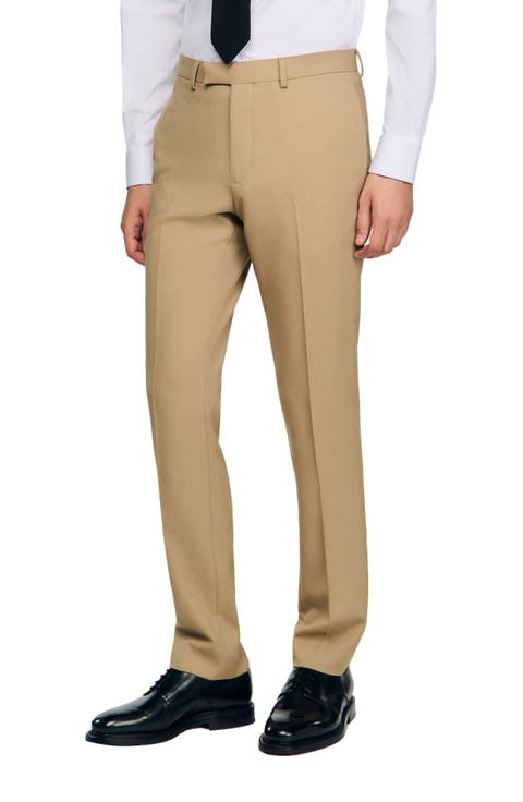 Wool suit trousers